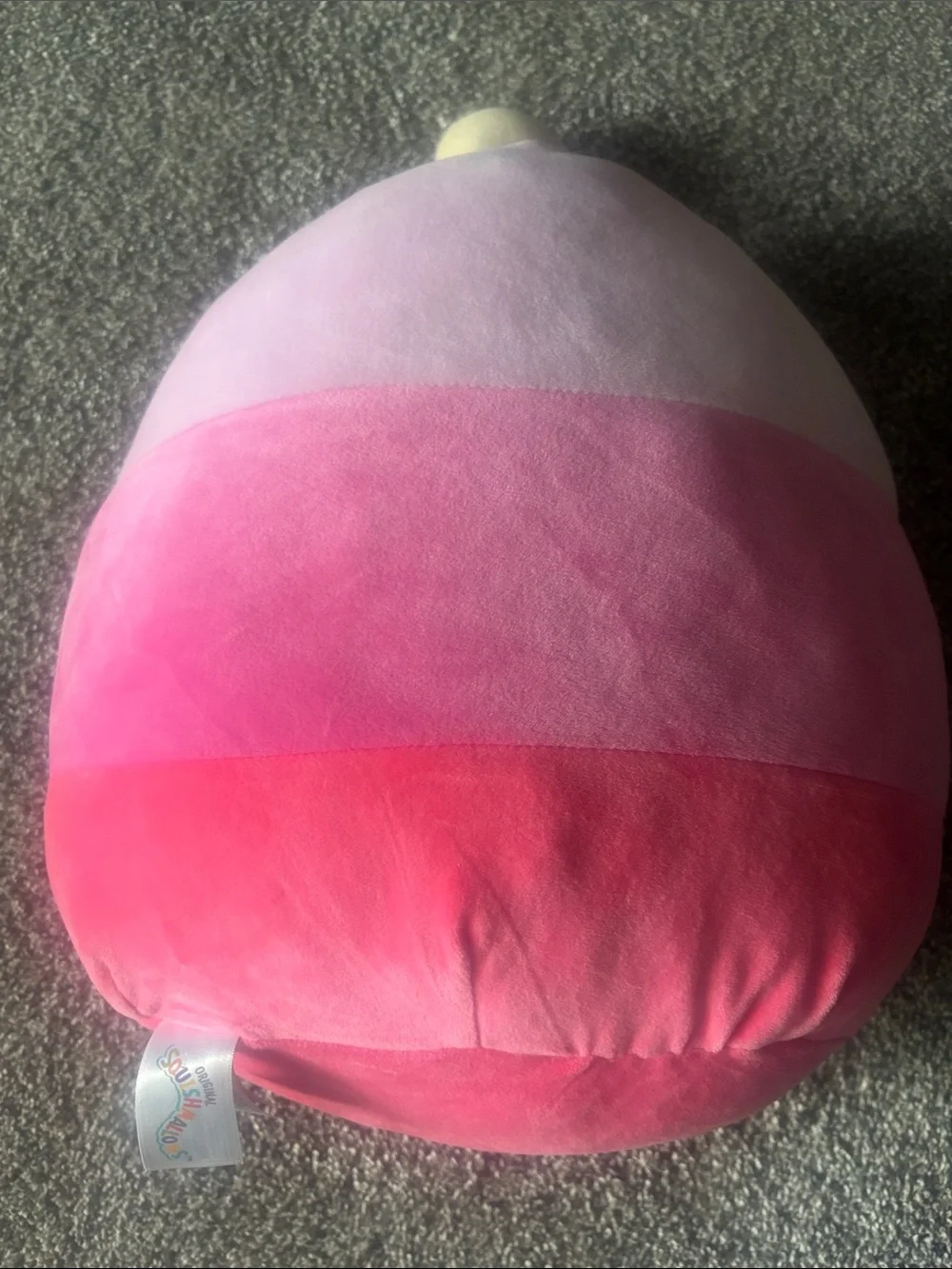 Squishmallows Pink Strawberry Snack Plush Pillow